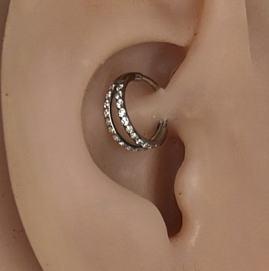 Titanium double clicker with gems